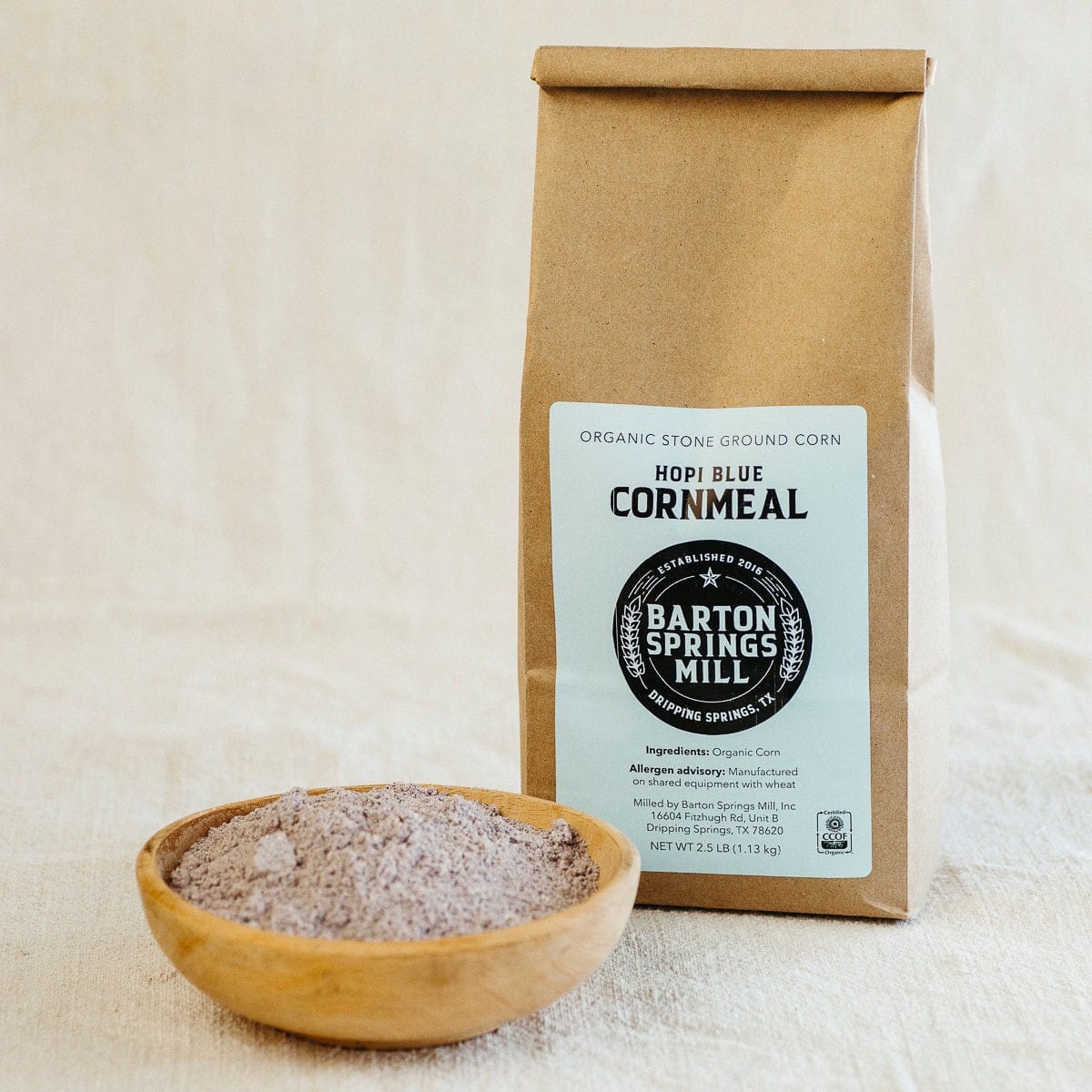 Stone Ground Blue Cornmeal (organic)