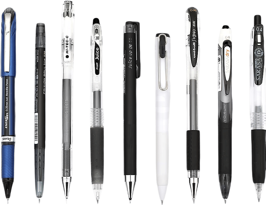 JetPens Black Fine Tip Gel Pen Sampler