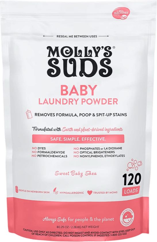 molly’s suds baby laundry powder!