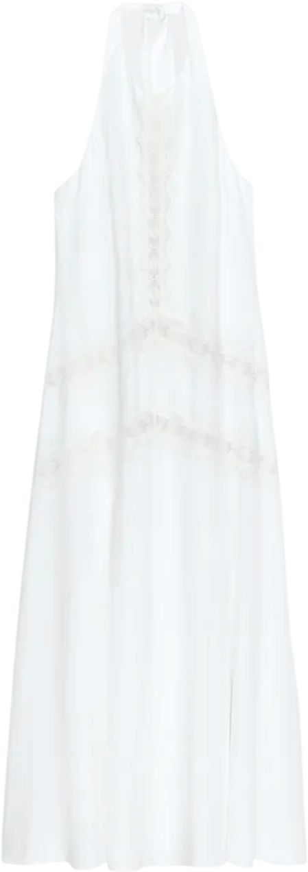 Zara Robe Mi-Longue En Lin