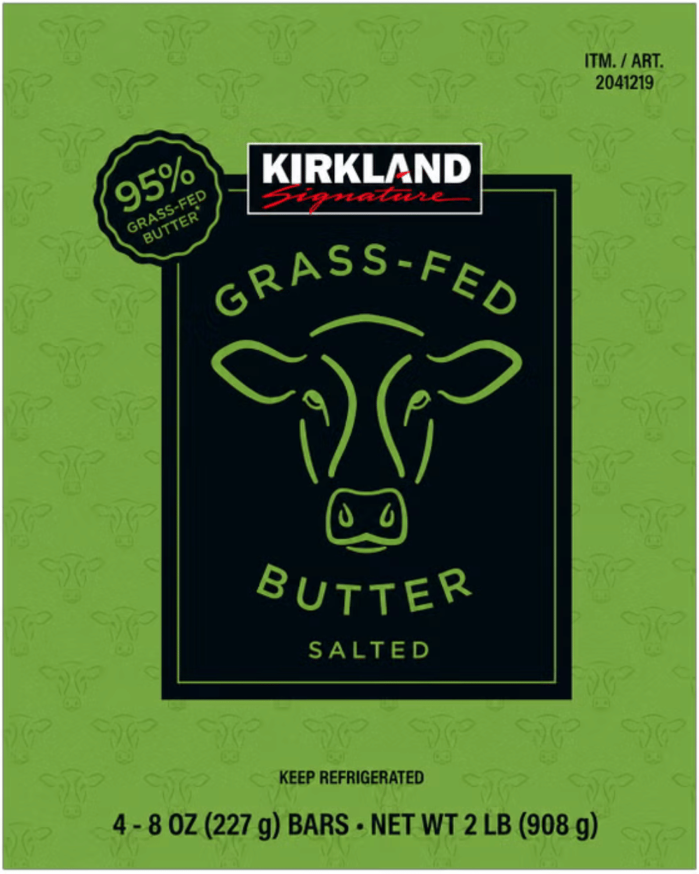 Kirkland Signature Grass-Fed Butter, 8 oz, 4-count