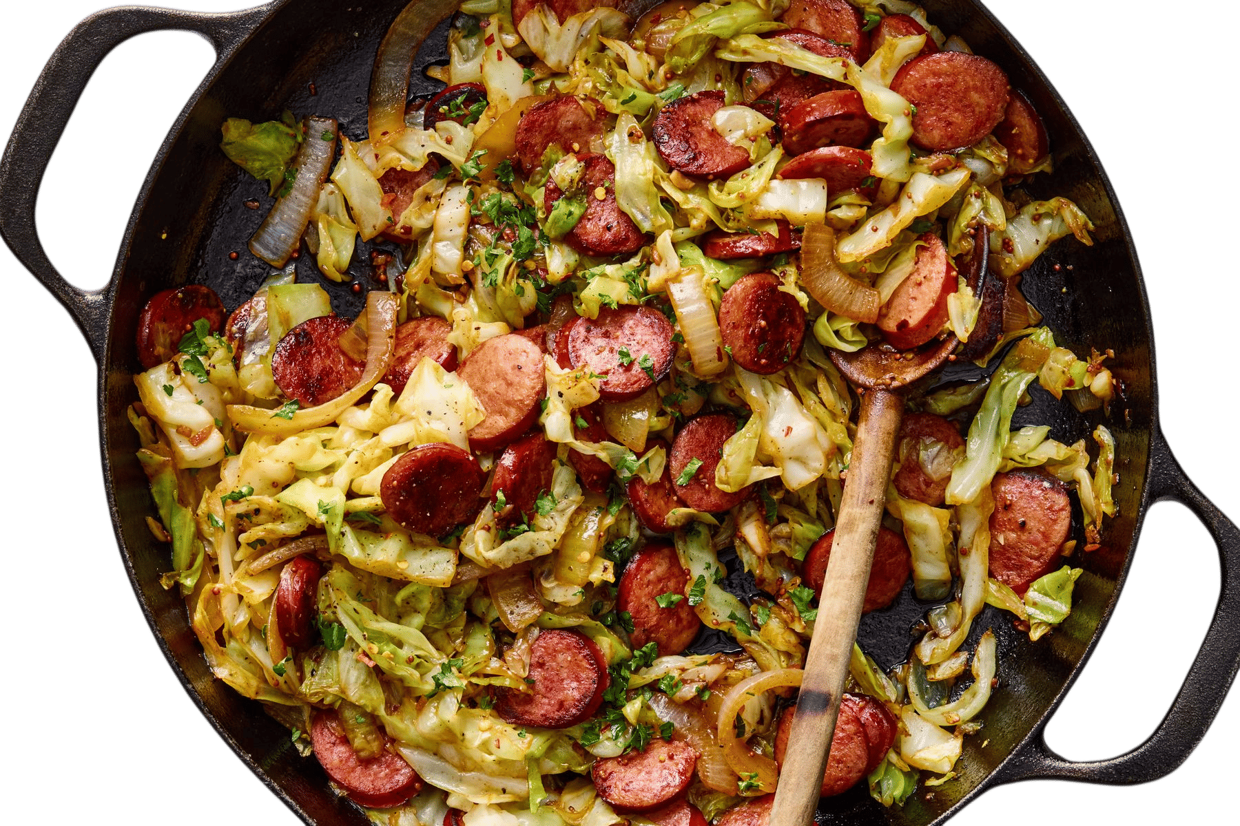 Kielbasa Coins and Cabbage