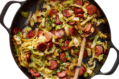 Kielbasa Coins and Cabbage Recipe