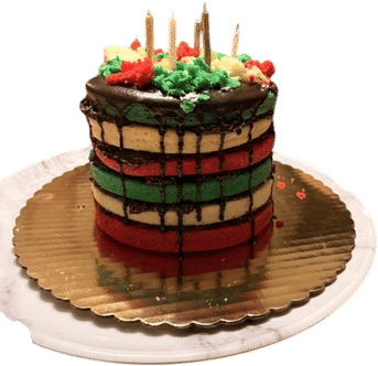 Rainbow Cookie Cake