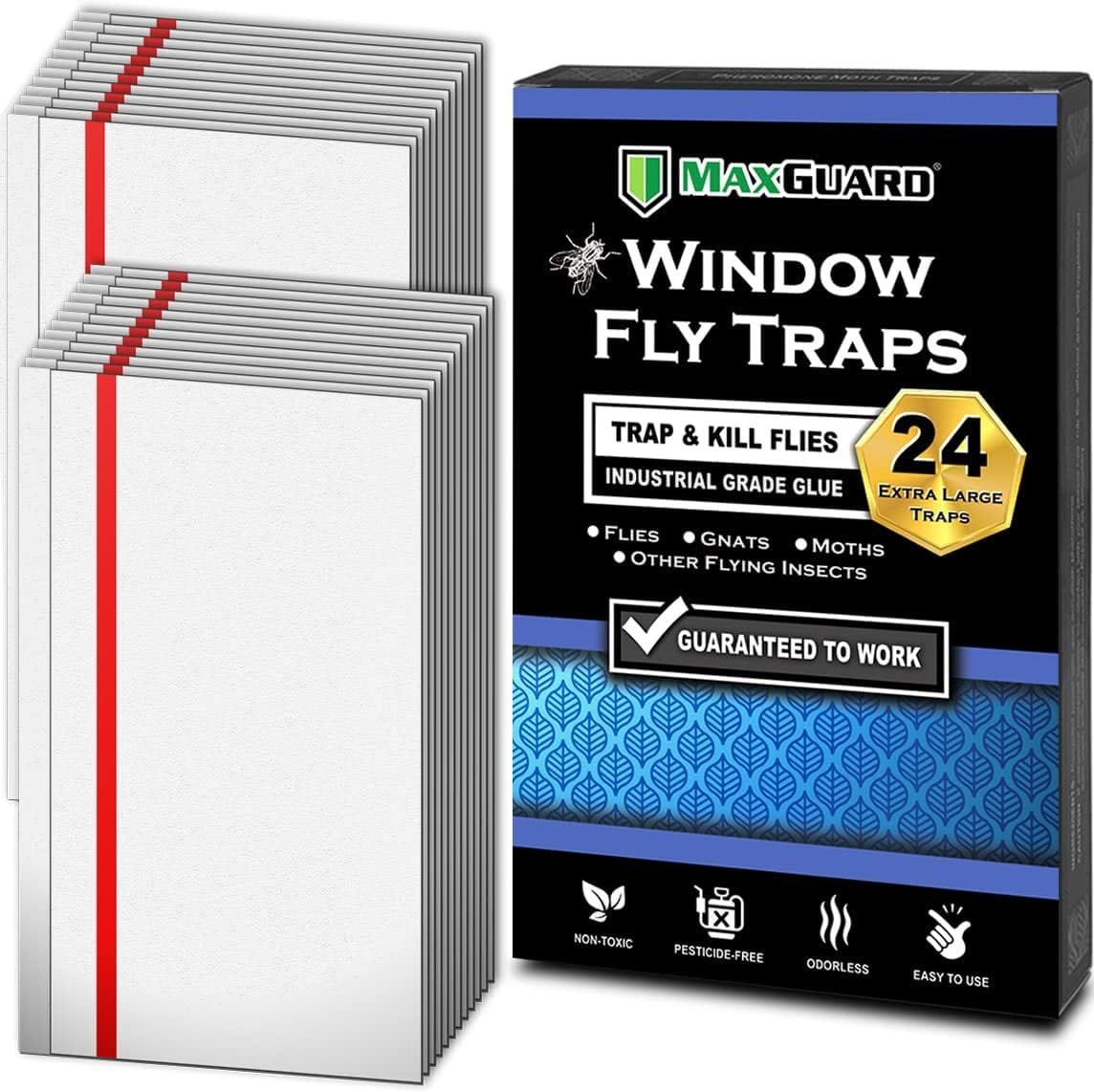 MaxGuard Window Fly Traps (24 XL Traps) 