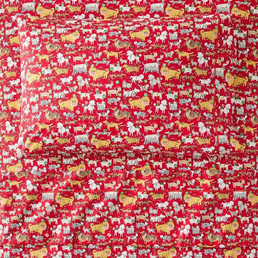 Dogs in Lights Glow-in-the-Dark Sheet Set