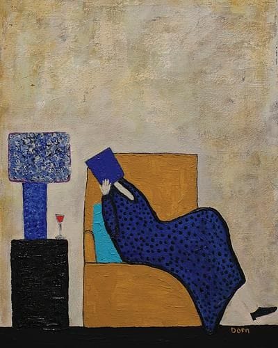 blue book and red wine