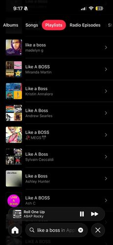 Pirating playlists off people