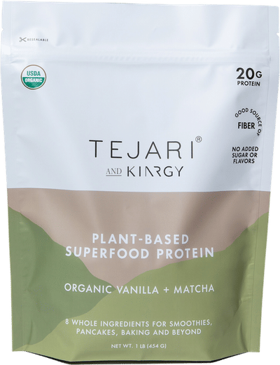 Organic Vanilla + Matcha Protein Powder