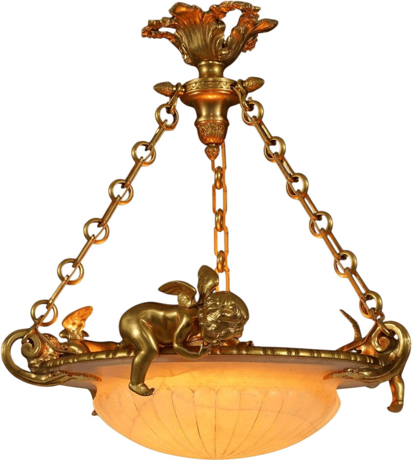 Cupids Chandelier by H. Beau (1890)