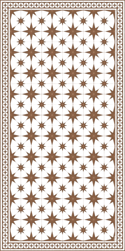 ADAMA LLC Nightsky Brown Easy to Clean Vinyl Mat | Wayfair