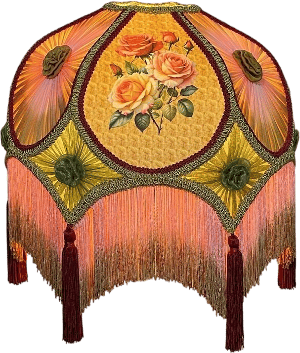 Handmade Victorian Style Gold Dome Lampshade