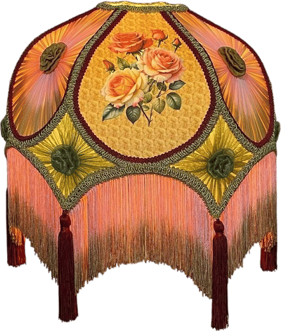 Handmade Victorian Style Gold Dome Lampshade