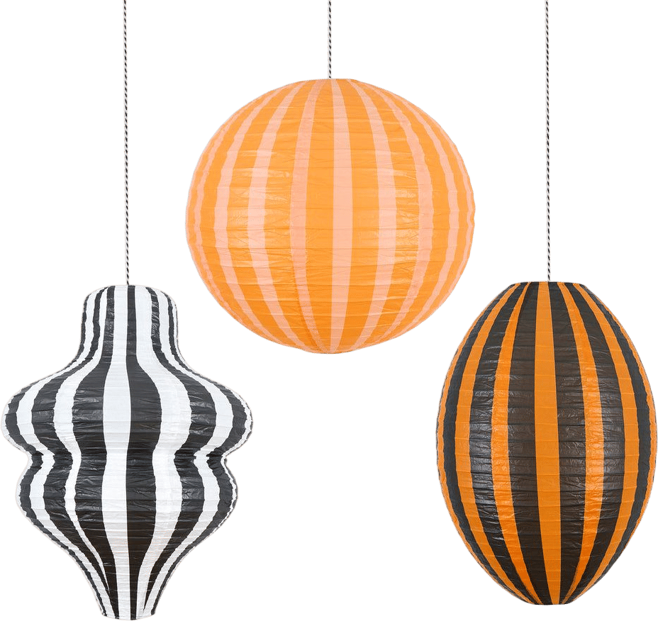 Striped Halloween Lanterns