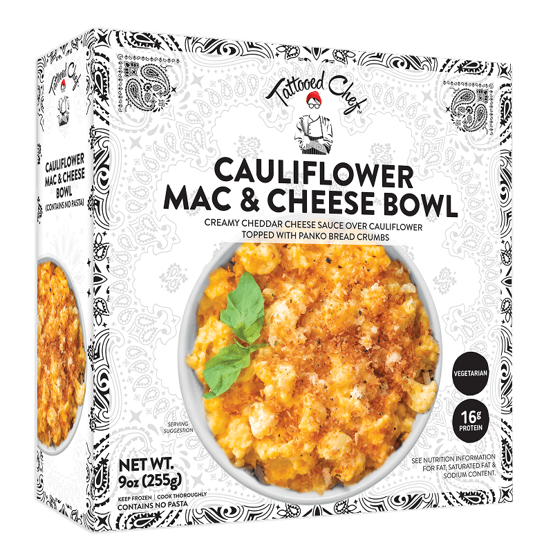 Tattooed Chef Cauliflower Mac and Cheese Bowl