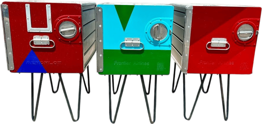 Frontier & Aeroflot Box Side Tables