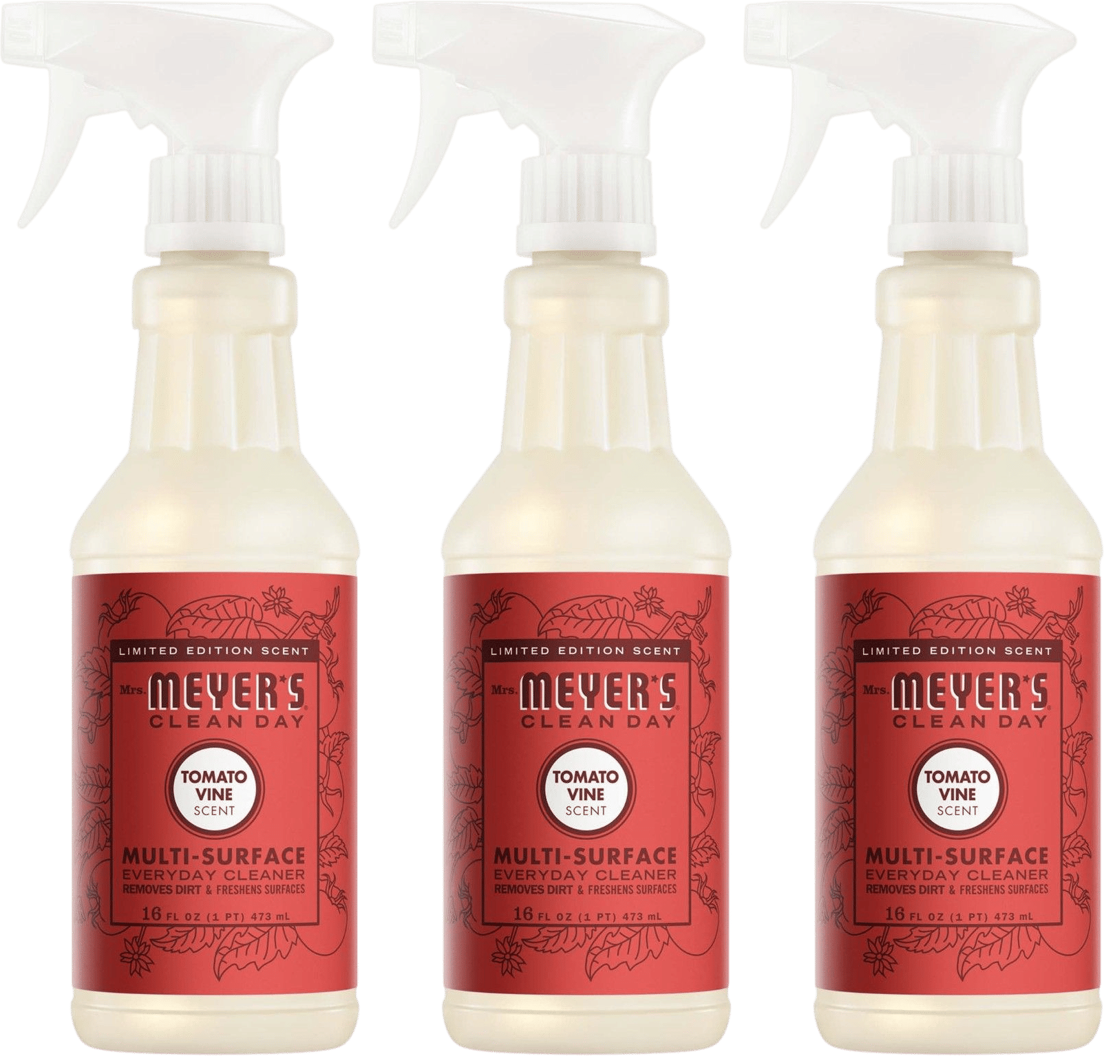 Mrs. Meyer's Tomato Vine Multi-Surface Cleaner 3-count Bundle