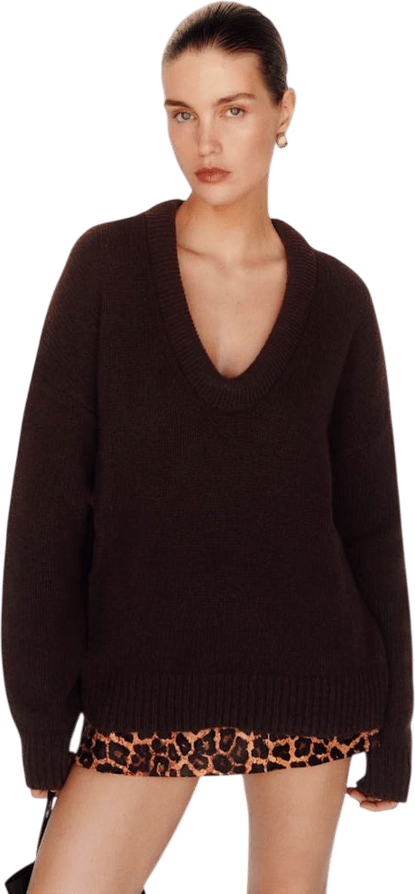 Jonie Cashmere Oversized Scoop Neck