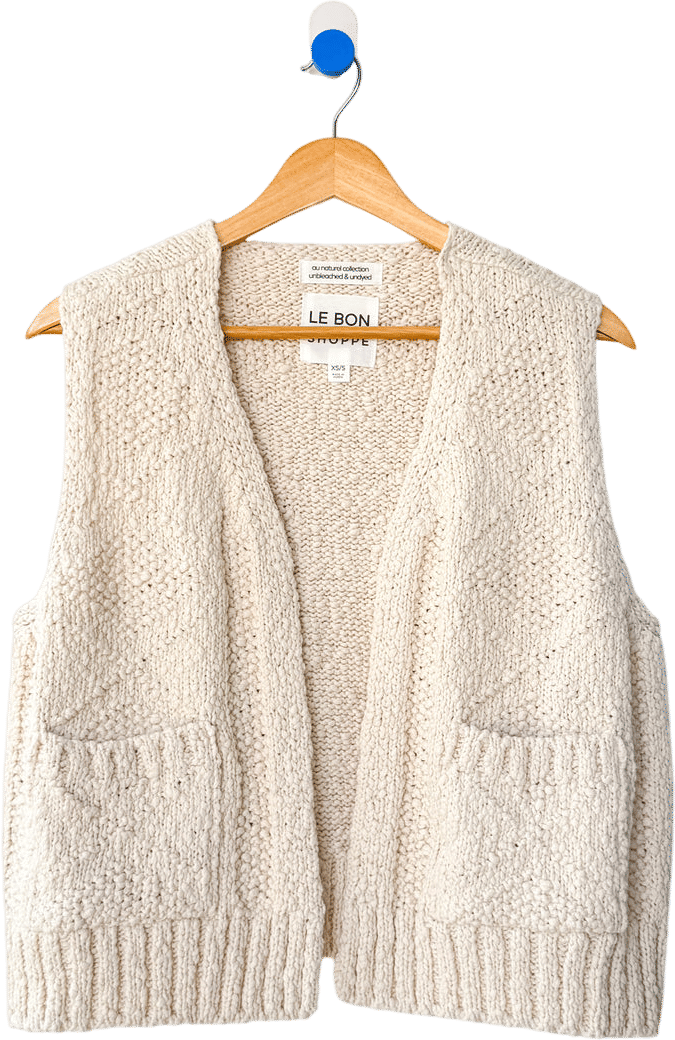 Le Bon Shoppe Papa Cotton Vest - Naturel