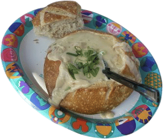 sourdough clam chowder disneyland