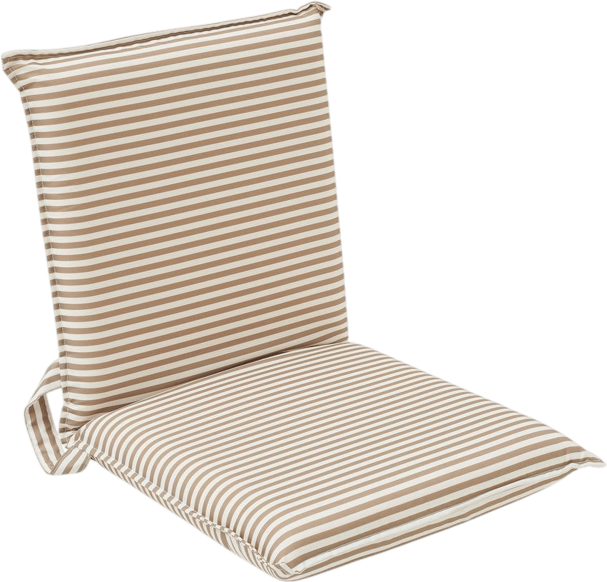 Folding Seat - The Vacay Taupe Stripe