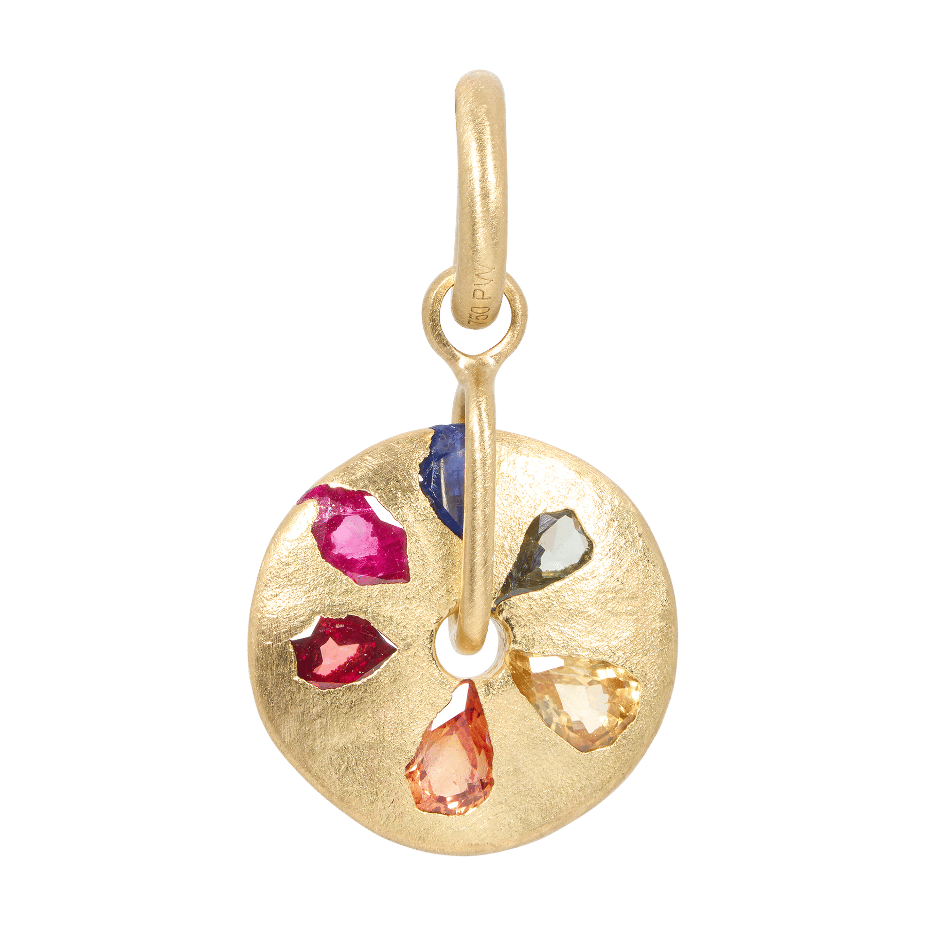 Rainbow Sand Dollar Spinner Charm