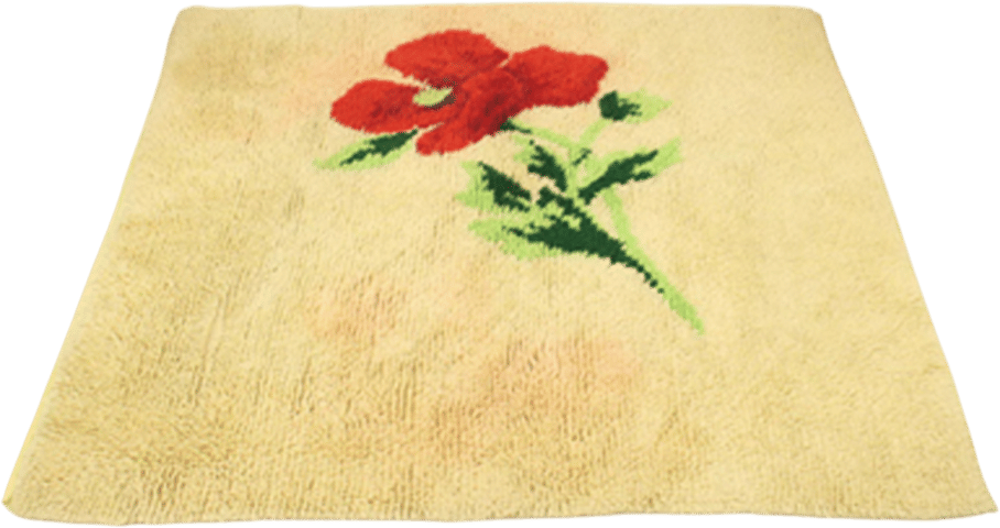 5x5 Vintage Sheepskin Rug