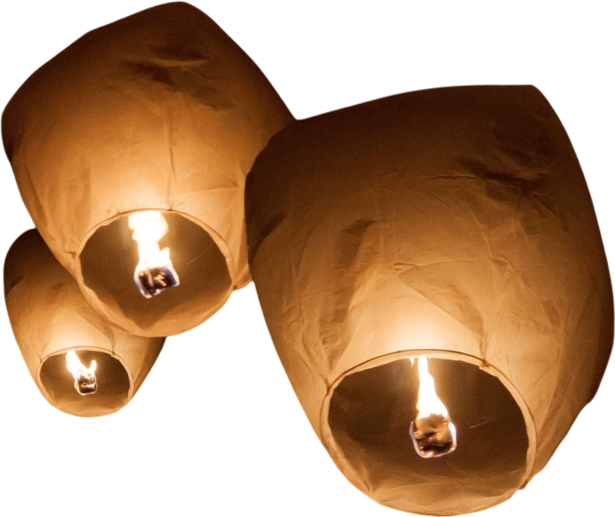 White Sky Lanterns