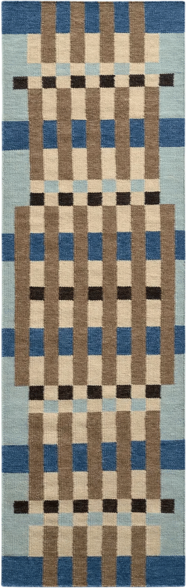 bauhaus-inspired runner rug