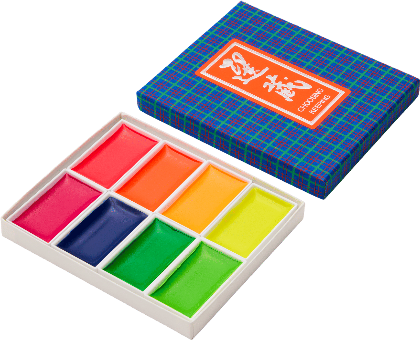 Choosing Keeping Japanese Colorama 8 Colour Watercolour Set, Fluorescent