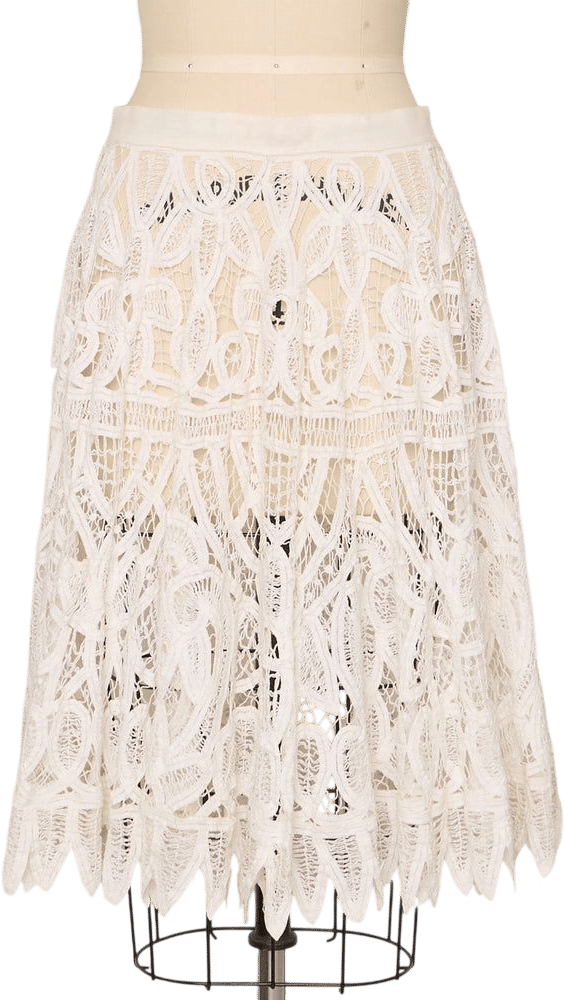 1940's Handmade Lace Skirt