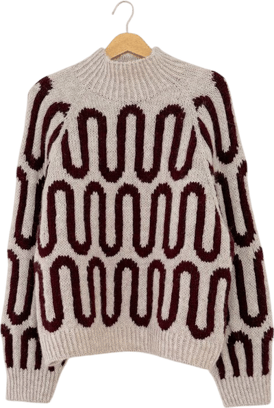 Wave Sweater Knitting Pattern