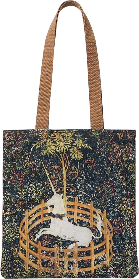 Unicorn in a Garden Tote