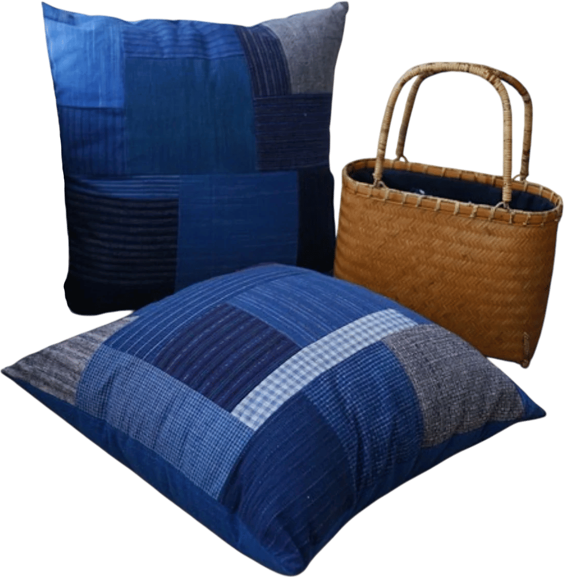 Sewing pillows with the fabrics from your travels