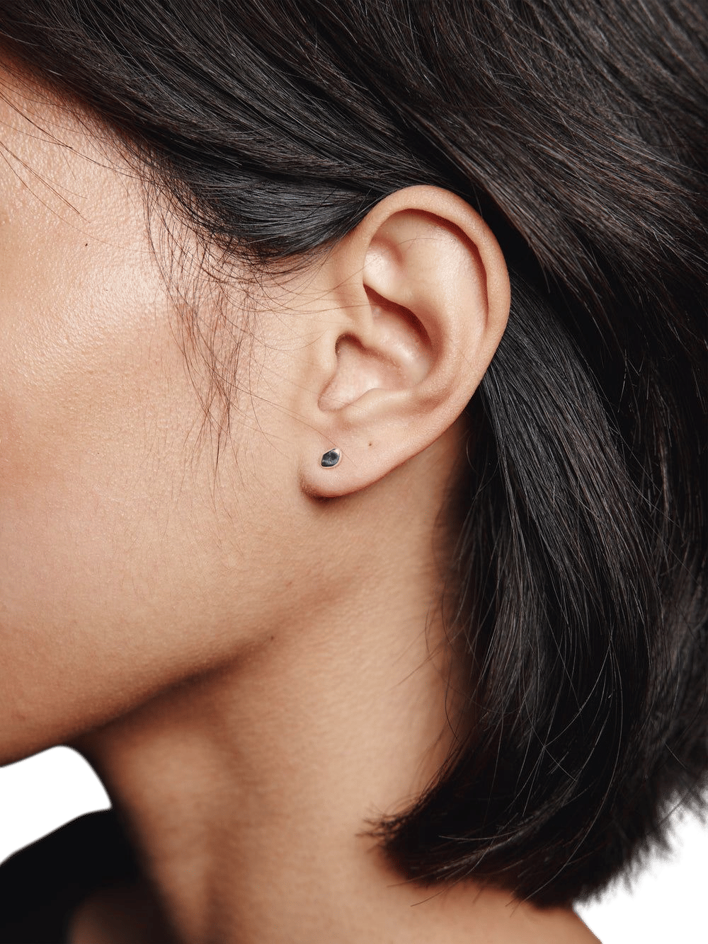 Small Bean Stud Earrings