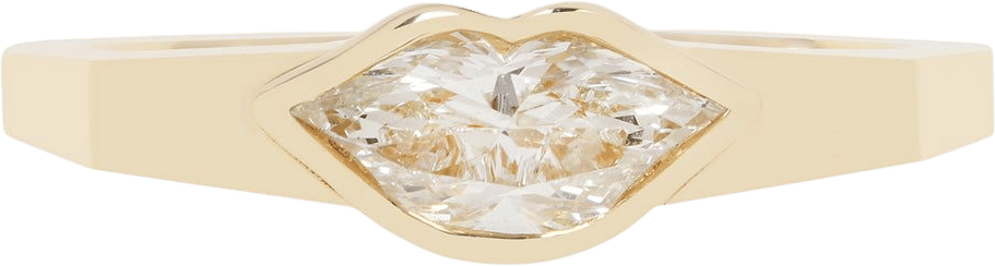 Diamond Lips Ring