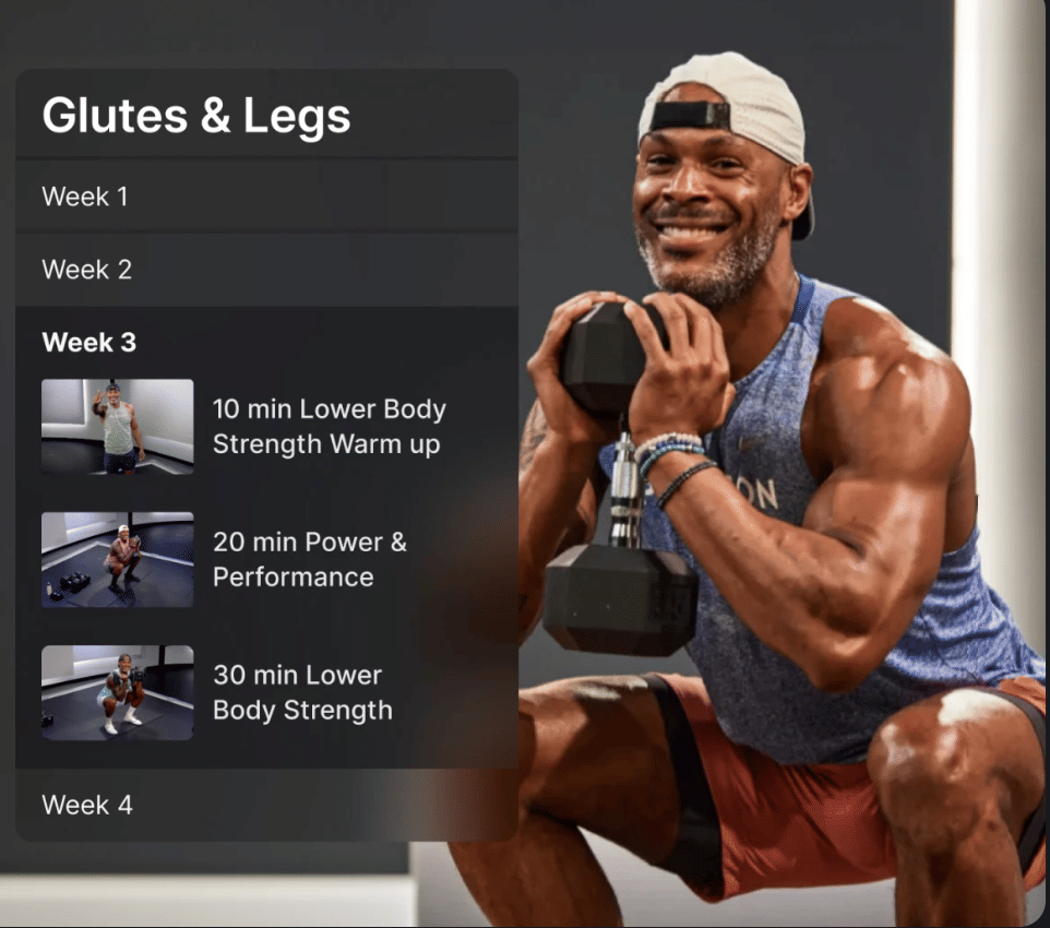 The Peloton app!
