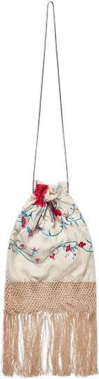CONNER IVES | Large Reconstituted Piano Shawl Silk Bag