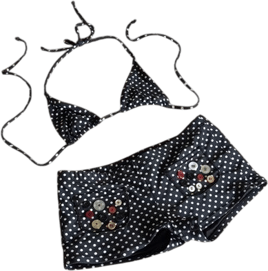 Polka Dot Bikini Shorts