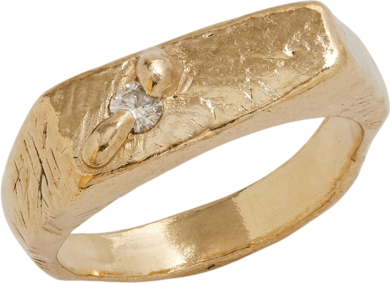 Surface Signet - White Diamond