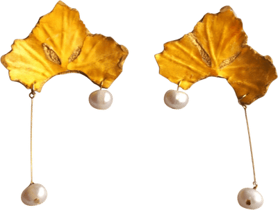 Gardenia dye earrings