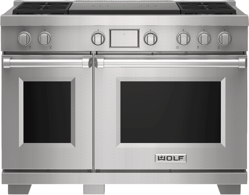 Wolf 48" Dual Fuel Range With 4 Burners and French Top