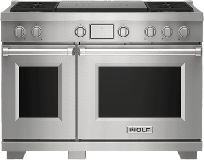 48" Dual Fuel Range with 4 Burners and French Top