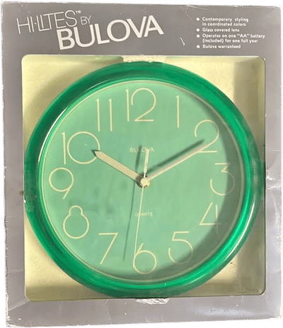 Vintage Neon Wall Clock