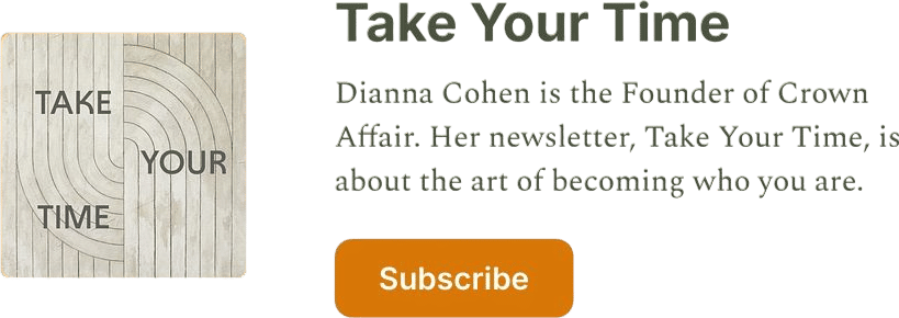 Take Your Time Substack by Diana Cohen