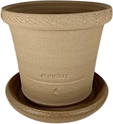 Flower Pot in Tan Clay