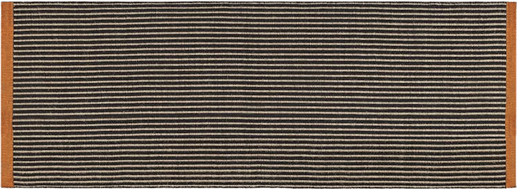 Black Line handwoven rug