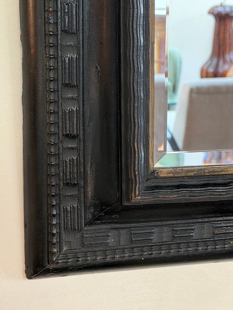 19th Century Dutch Carved Wood Mirror