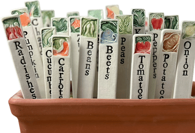 Porcelain Garden Marker