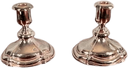 Pair of Oneida Silverplated Candle Holders (Vintage)